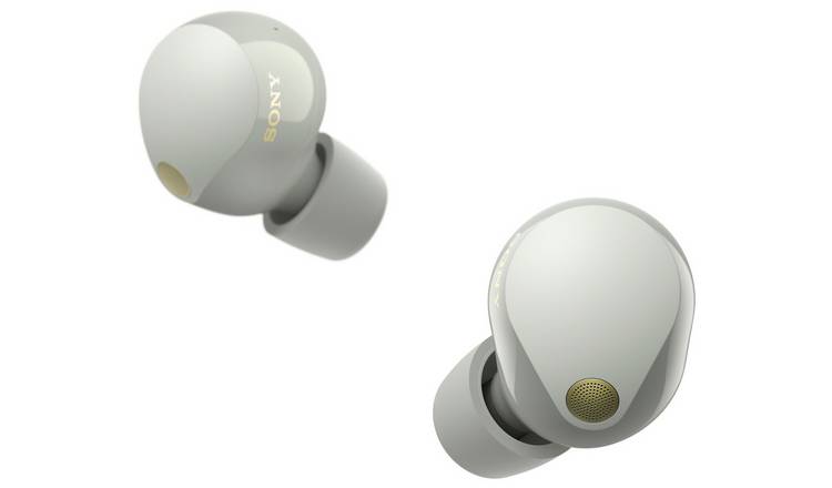 Sony WF1000XM5 true wireless earbuds ANC silver, UK version