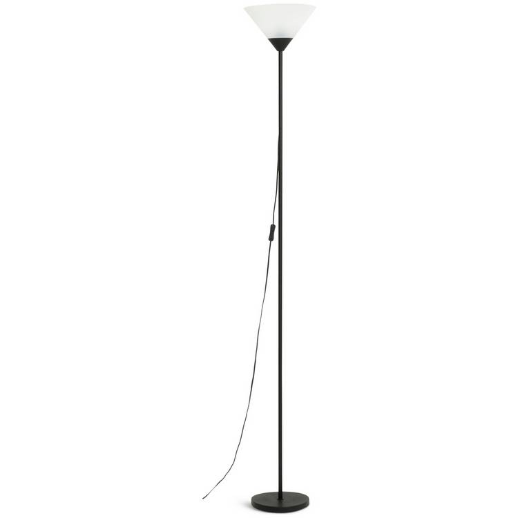 Argos Home uplighter floor lamp black 178cm (British brand)