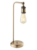 Gallery Home Halsy table lamp antique brass finish - British product