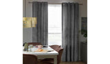Argos Home velvet eyelet curtains grey 117x137cm - British product