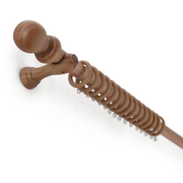 Argos Home wooden curtain pole 240cm - British product