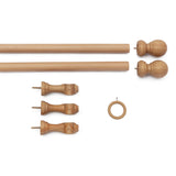 Argos Home wooden curtain pole 240cm - British product