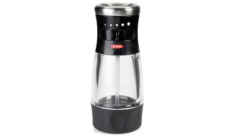 OXO Softworks acrylic salt grinder black, UK version