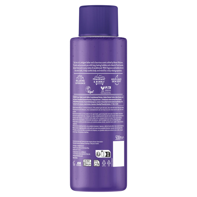 Imperial Leather relaxing lavender and wild iris bath soak 500ml, UK version