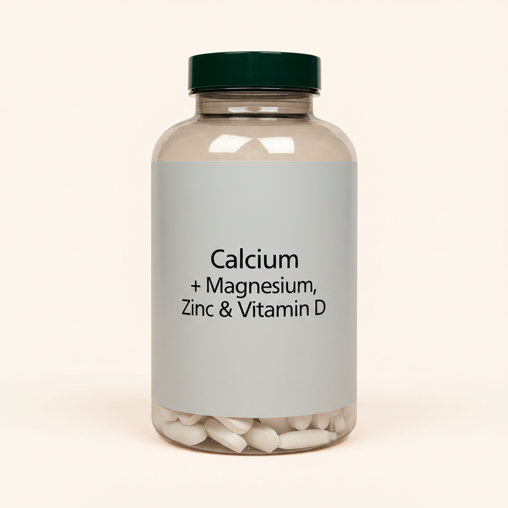 Holland & Barrett Calcium Magnesium Zinc Supplement 240 tablets, imported from the UK