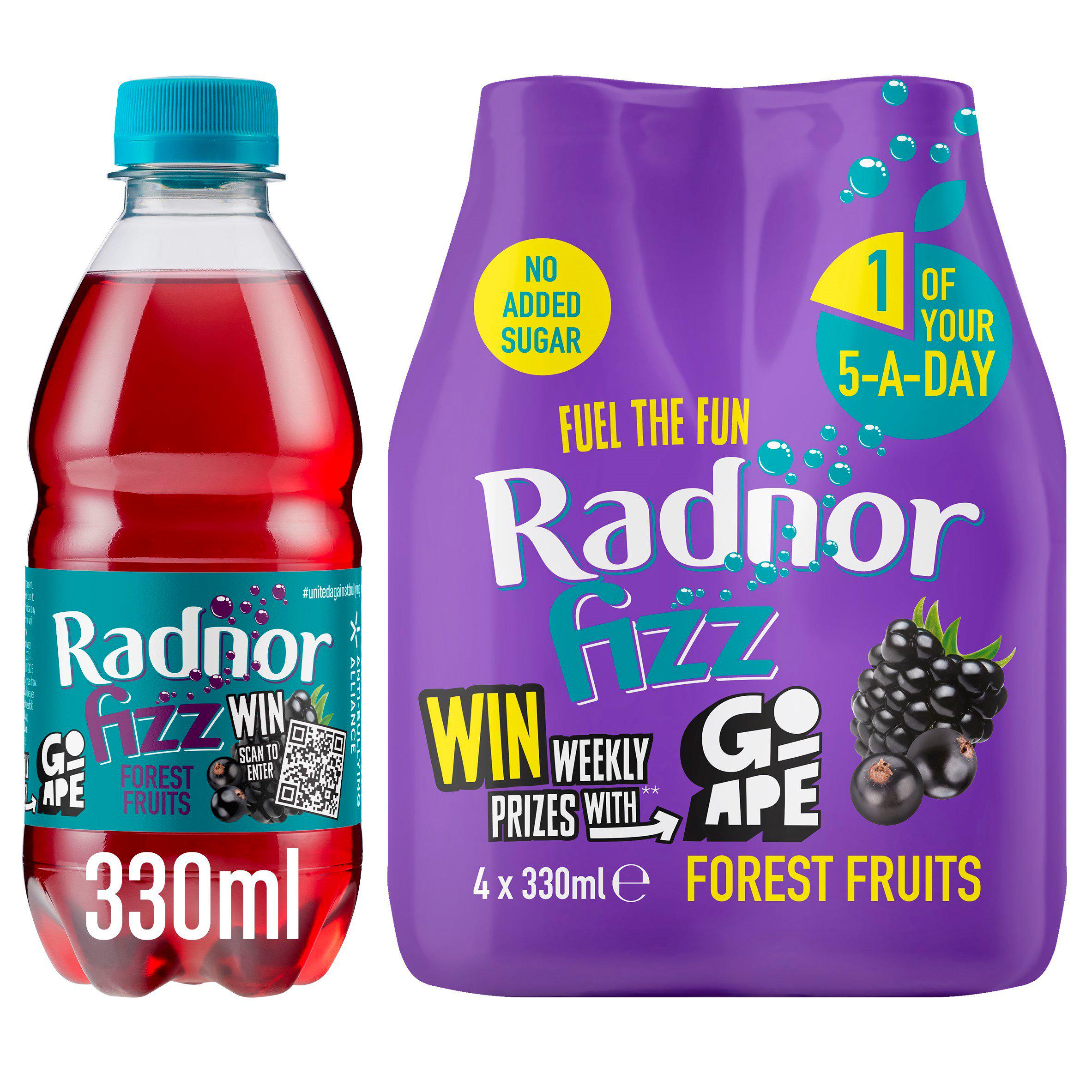 Radnor Fizz Forest Fruits x4 330ml All chilled juice Sainsburys   