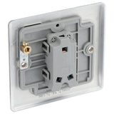 BG Nexus brushed steel 2-way light switch 20A (British brand)