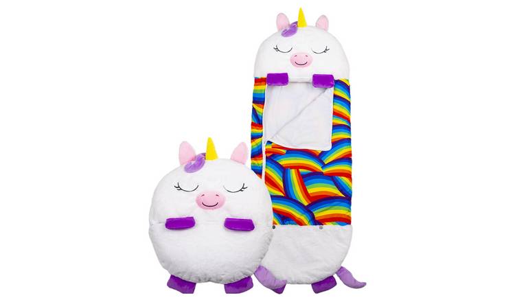 Happy Nappers white unicorn large sleeping bag - British product