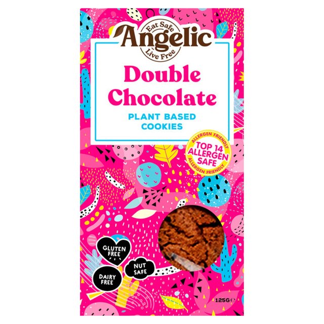 Angelic Free From Double Chocolate Cookies   125g GOODS M&S   