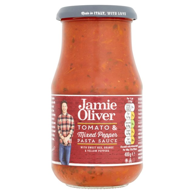 Jamie Oliver Tomato & Mixed Pepper Pasta Sauce   400g GOODS M&S   