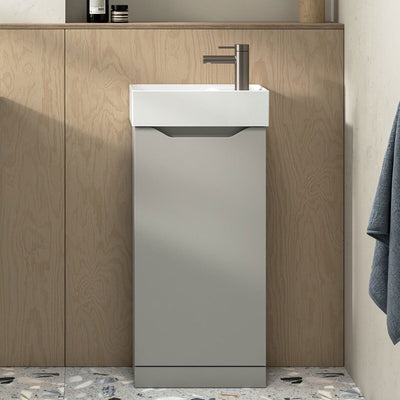 Costco UK Tavistock Coda Cloakroom Floor Mounted Basin Unit 39.7 cm Light Grey- Buy online at McGrocer