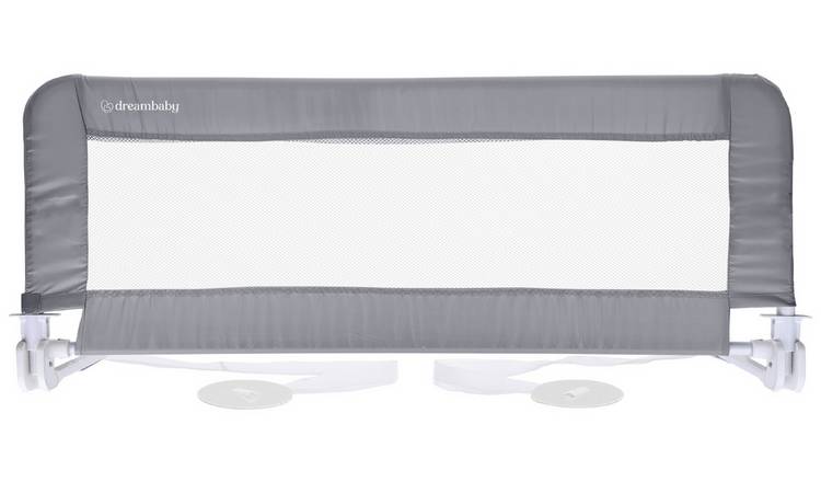 Dreambaby Prague bed rail in grey for toddler beds - British product