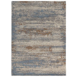 Habitat Distressed Abstract Blue  Rug - 160x230cm