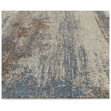 Habitat Distressed Abstract Blue  Rug - 160x230cm