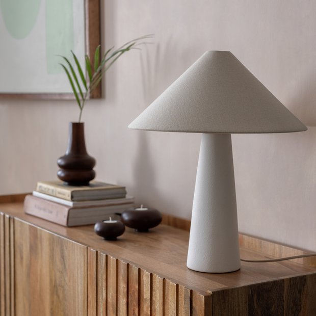 Habitat conical ceramic table lamp 49cm, UK version