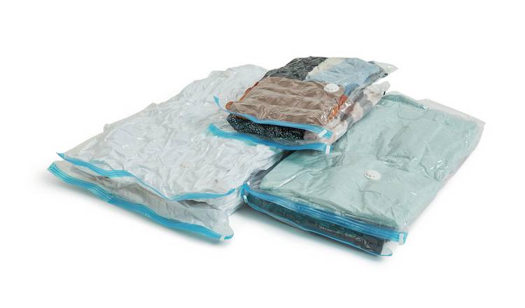 Argos Home vacuum storage bags pack of 6 mixed sizes, imported from the UK