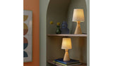 Habitat wood table lamp pair natural H26cm, imported from the UK