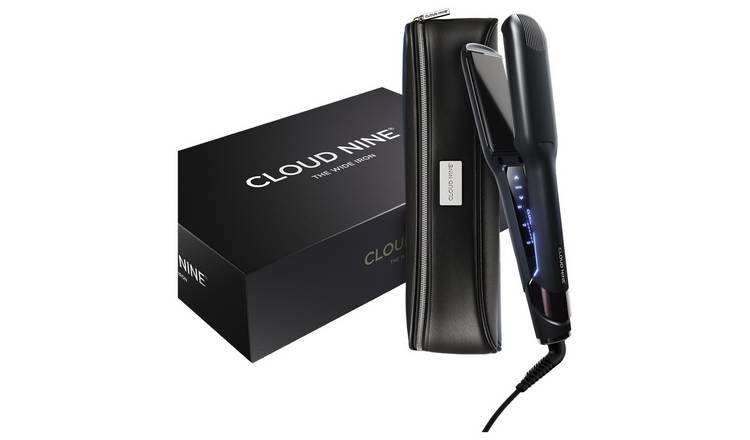 Cloud Nine wide iron hair straightener black - British product