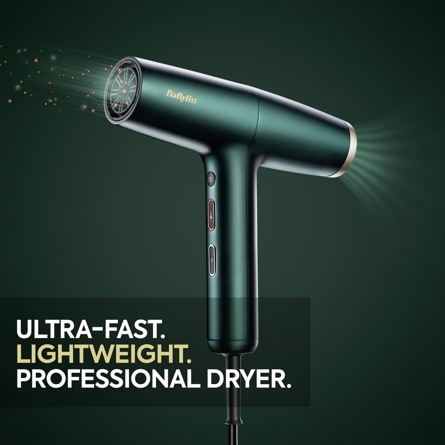 BaByliss Air Power Pro lightweight hair dryer, imported from the UK