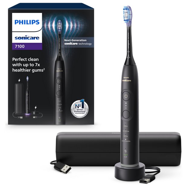 Philips Sonicare Series 7100 electric toothbrush black, UK version