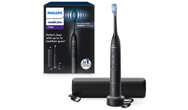 Philips Sonicare 7100 Electric Toothbrush, Black, HX7421/01 GOODS Argos