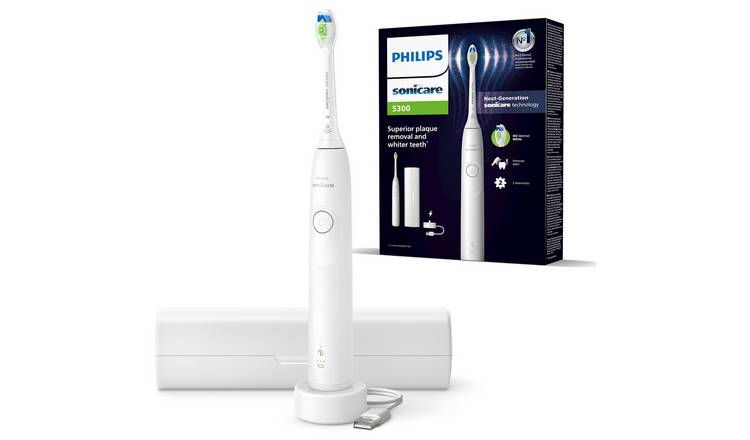 Philips Sonicare 5300 Electric Toothbrush, White, HX7108/02 GOODS Argos