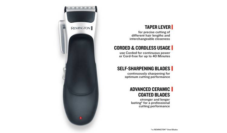 Remington Stylist hair clipper HC367, 8 combs (British brand)