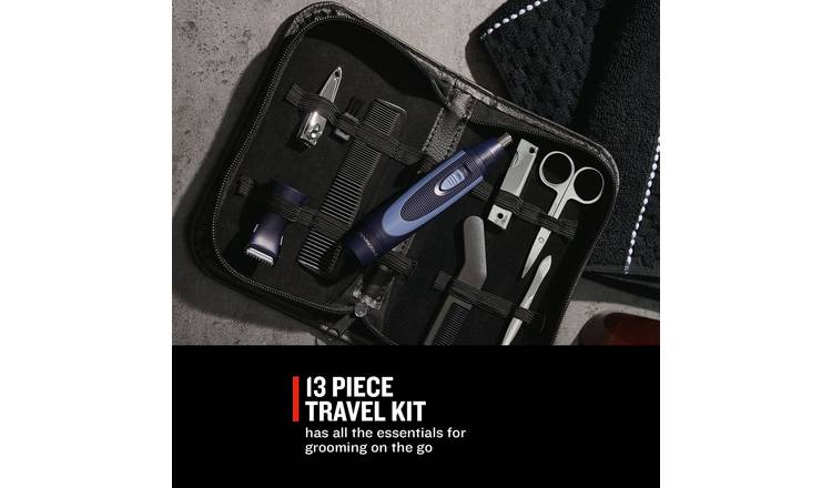 Remington 13 piece travel grooming kit (British brand)