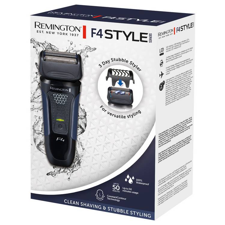 Remington F4002 foil shaver with pop-up trimmer, imported from the UK