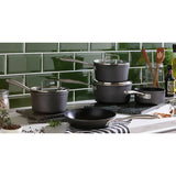 Habitat 5 piece hard anodised aluminium pan set, UK version