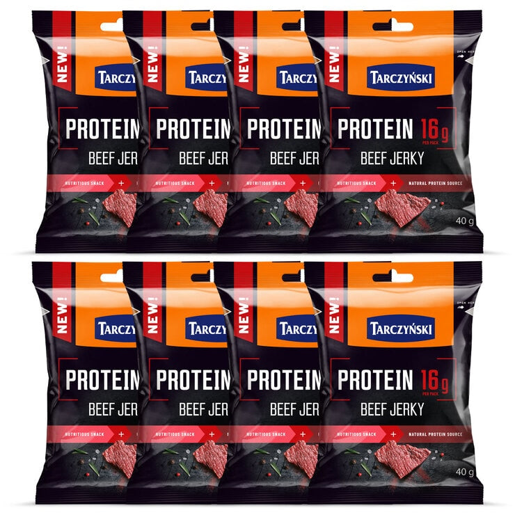Tarczynski Protein Beef Jerky 8 x 40g (British brand)