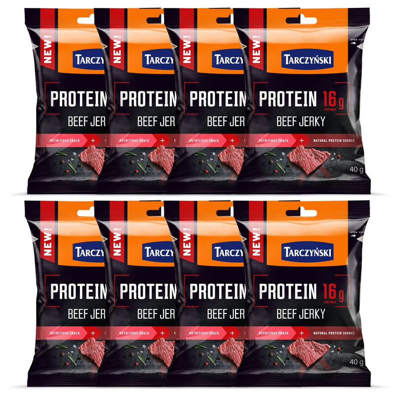 Tarczynski Protein Beef Jerky 8 x 40g (British brand)