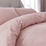 Silentnight Supersoft Plain Blush Pink Bedding Set -Kingsize