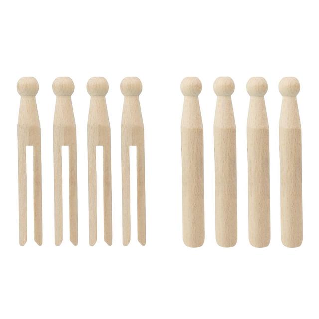 Elliotts Beech Wood Dolly Pegs   24 per pack GOODS M&S   