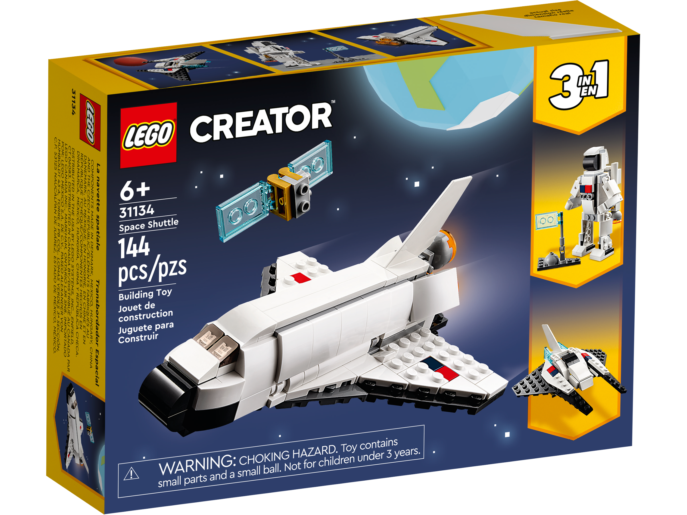 LEGO Space Shuttle 3-in-1 set 144 pieces (British brand)
