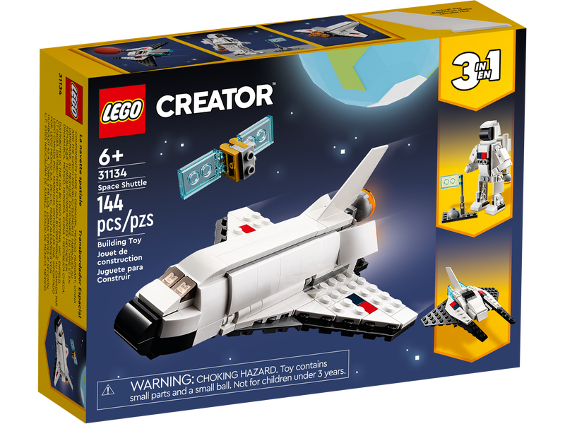 LEGO Space Shuttle 3-in-1 set 144 pieces (British brand)