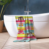 Squishmallows stripes multicoloured towel 70x140cm, UK version