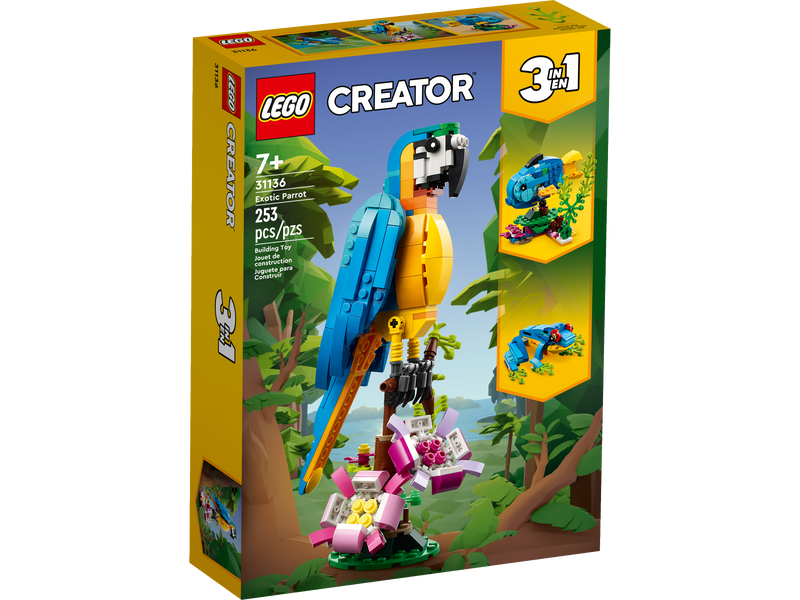 LEGO Exotic Parrot Creator set 253 pieces - British product