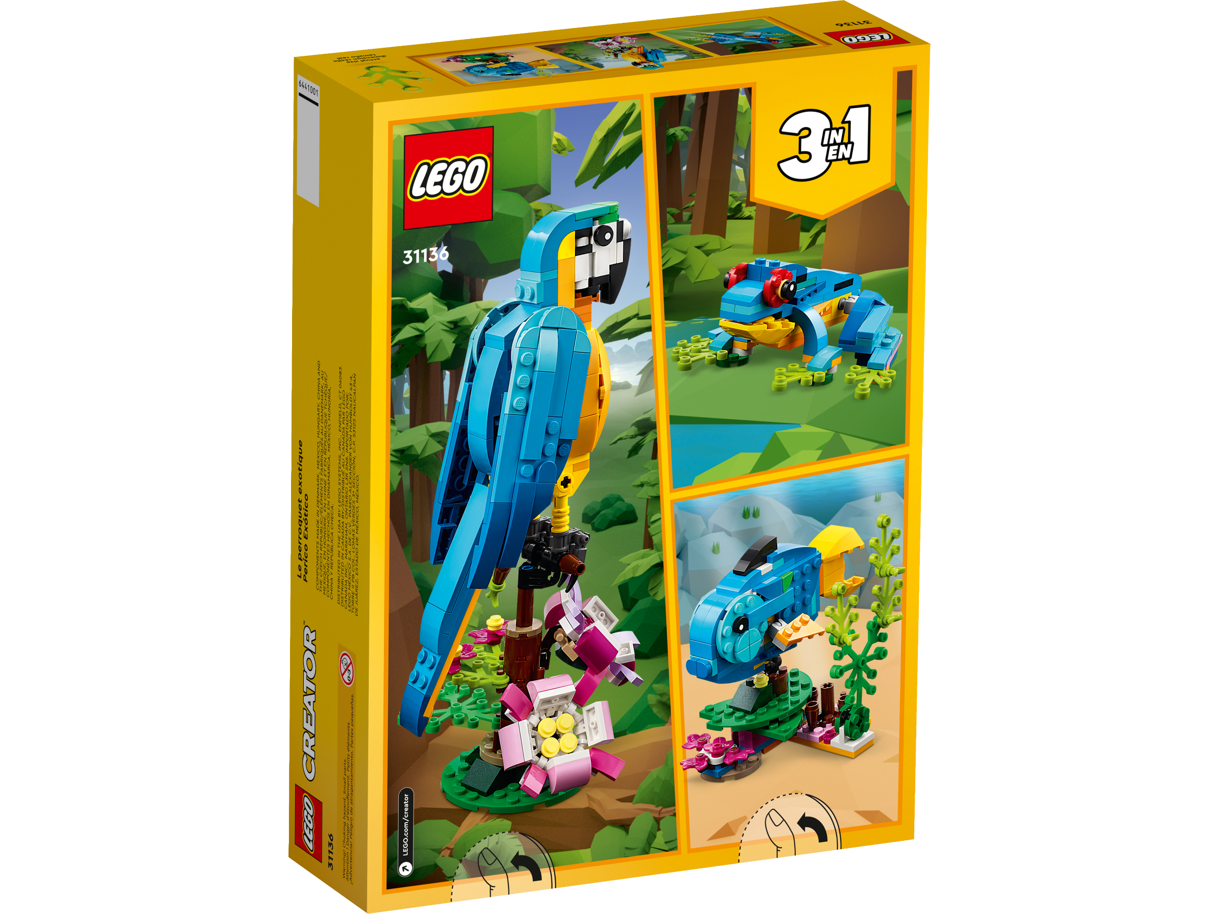 LEGO Exotic Parrot Creator set 253 pieces - British product