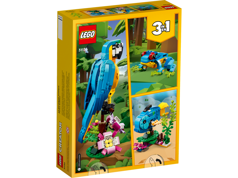 LEGO Exotic Parrot Creator set 253 pieces - British product