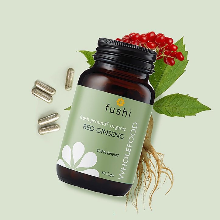 Fushi Red Ginseng 60 Capsules Food Supplement Holland&Barrett   