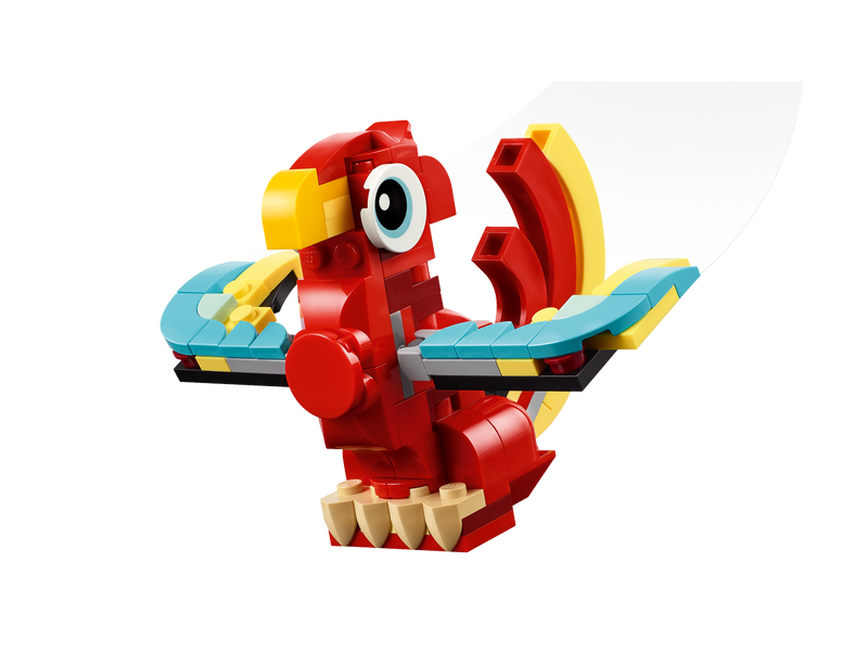 LEGO Red Dragon building set 149 pieces, imported from the UK