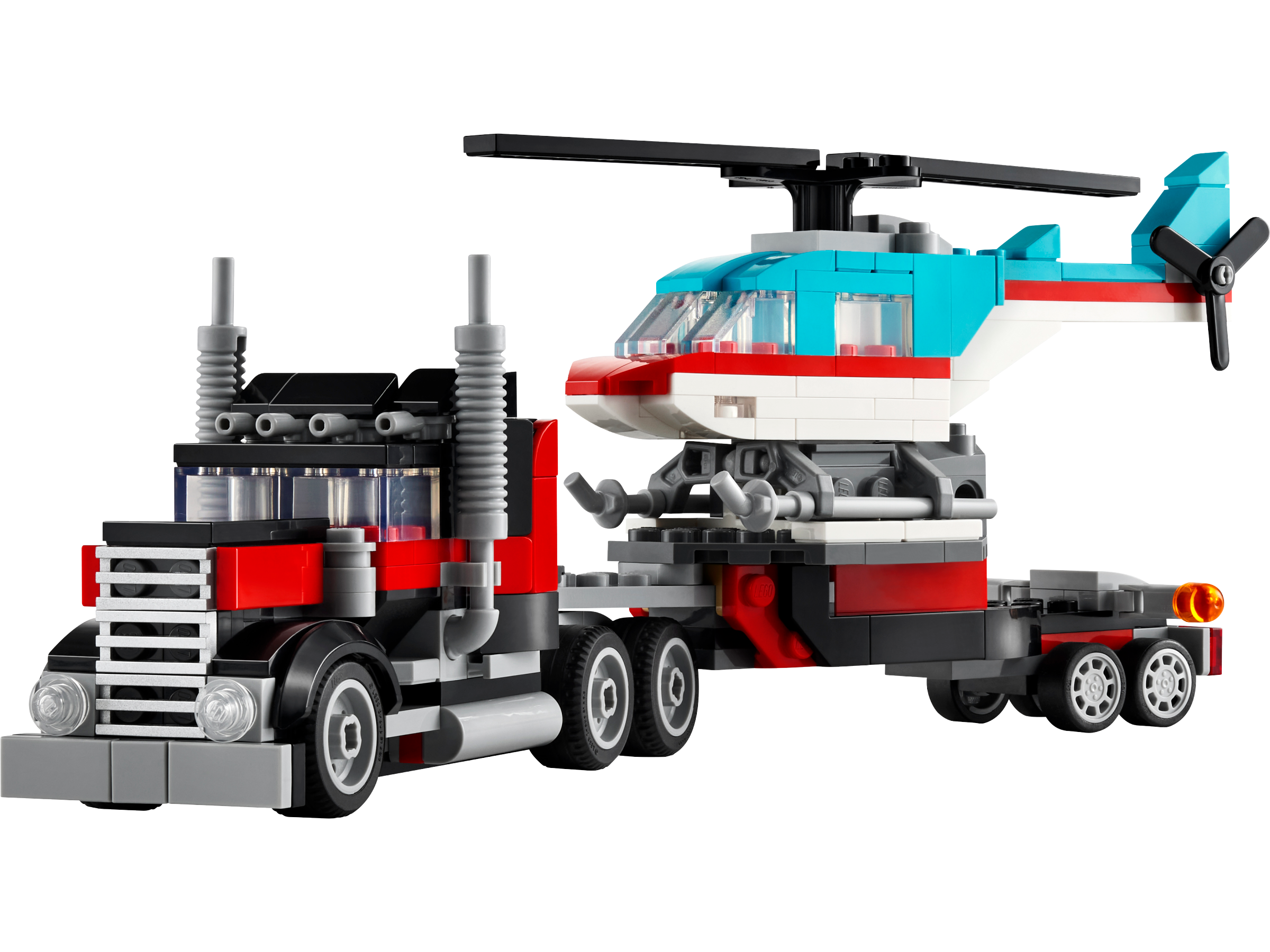 LEGO Creator flatbed truck with helicopter 270 pieces - British product