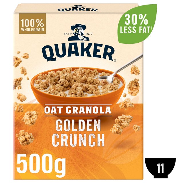 Quaker Oat Granola Golden Crunch Cereal   500g GOODS M&S   