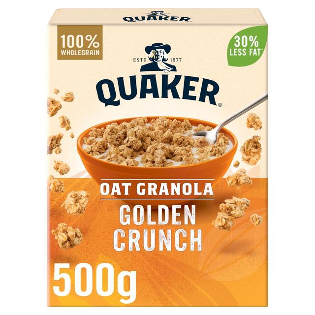 Quaker Oat Granola Golden Crunch Cereal   500g GOODS M&S   