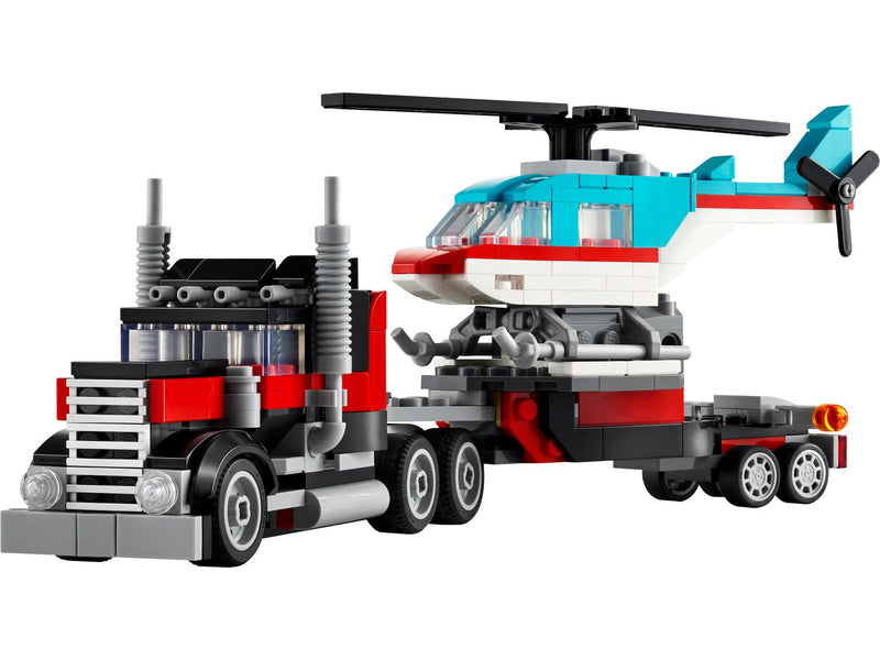 LEGO Creator flatbed truck with helicopter 270 pieces - British product