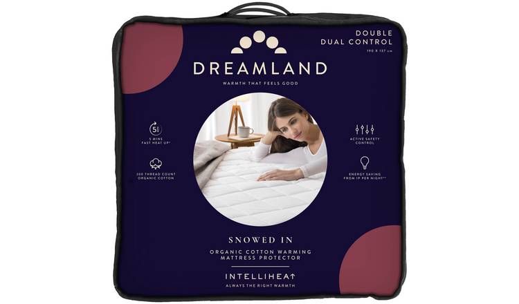 Dreamland electric mattress protector dual control double, imported from the UK