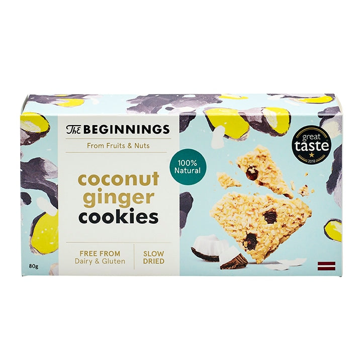 The Beginnings Coconut Ginger Cookies 80g Biscuits & Cookies Holland&Barrett   