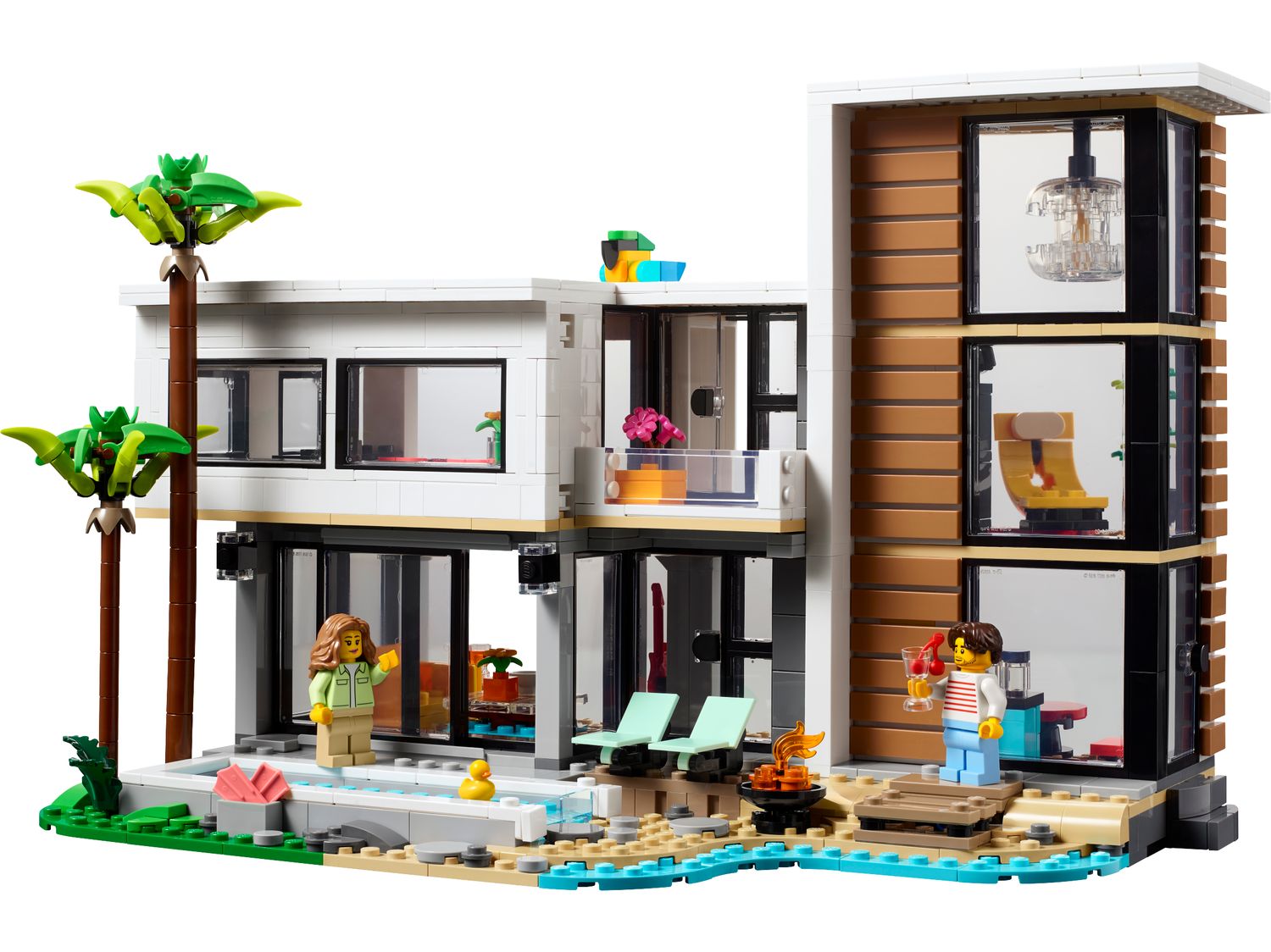Set Maison Moderne 3-en-1 LEGO Creator, 939 pièces, importé du Royaume-Uni