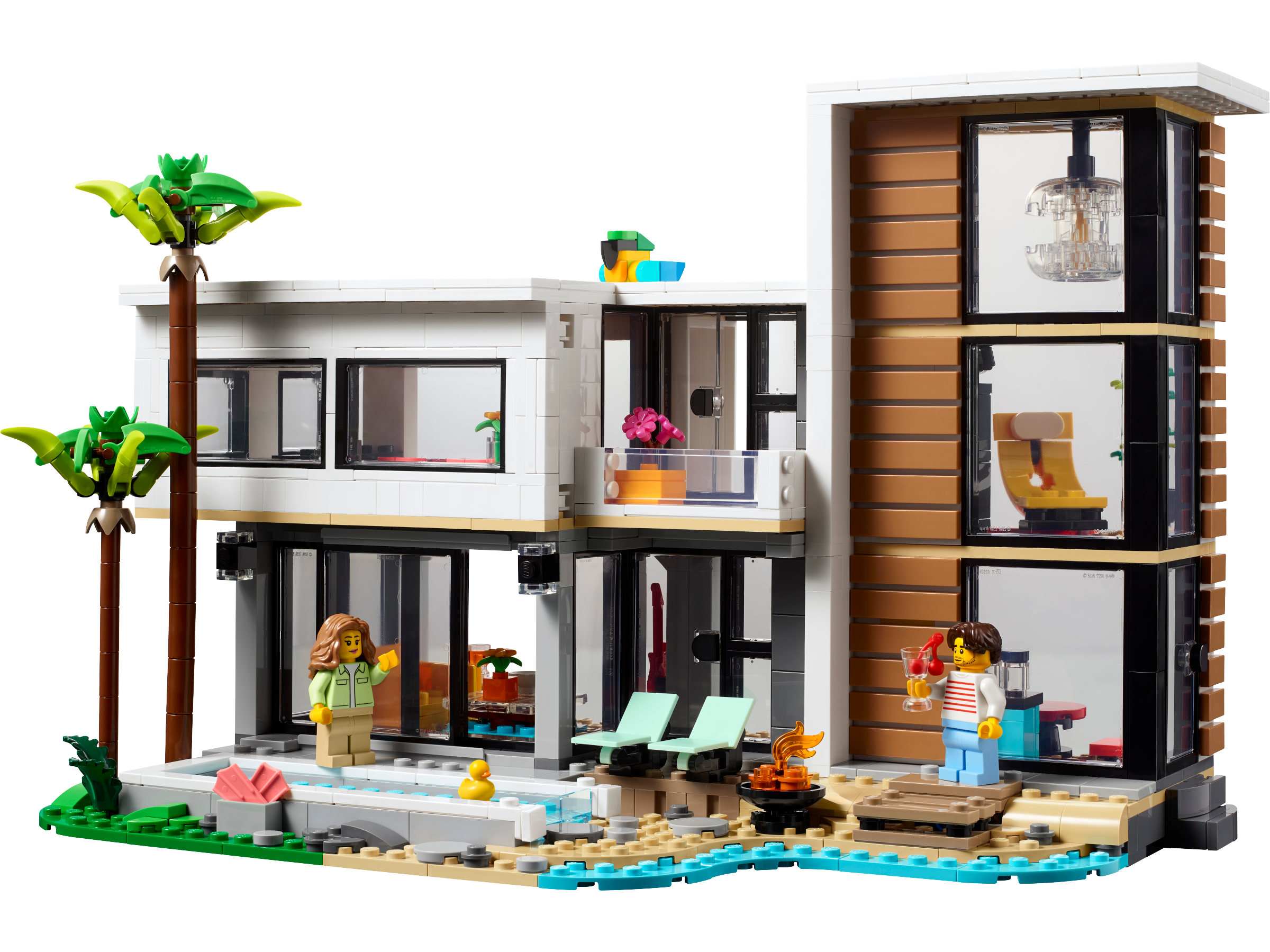 Set Maison Moderne 3-en-1 LEGO Creator, 939 pièces, importé du Royaume-Uni